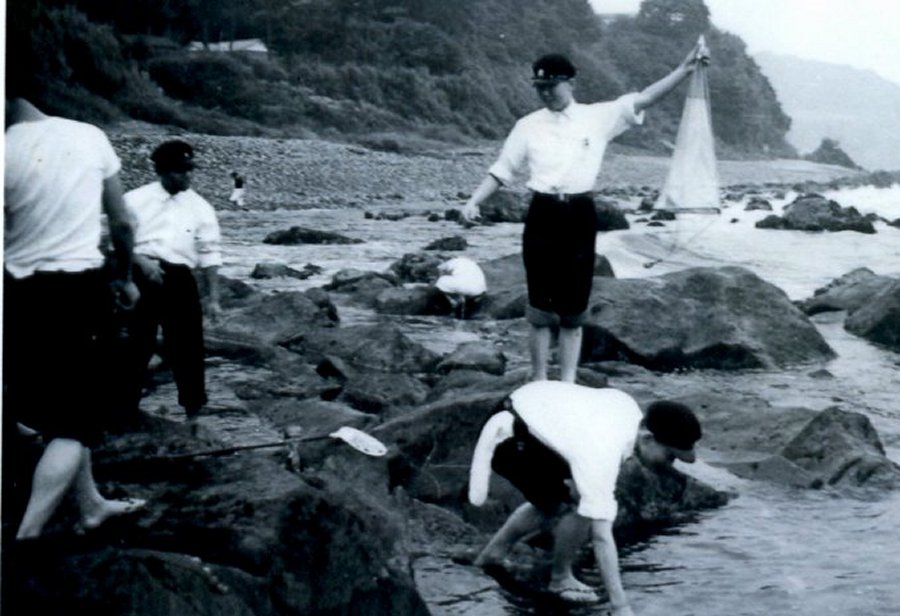 昭和33(1958)年夏真鶴海岸採集会 市瀬先生撮影写真